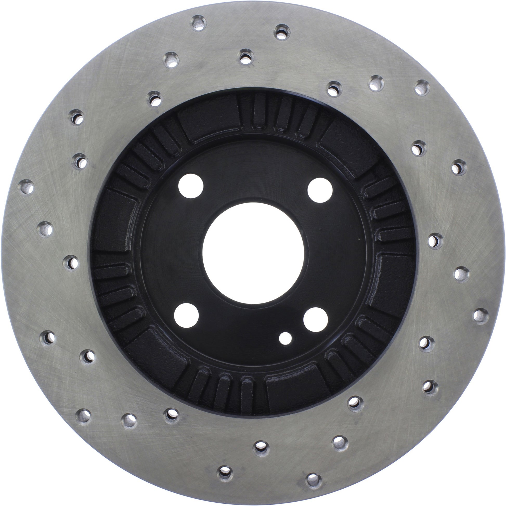 StopTech Sport Cross Drilled Brake Rotor; Front Left