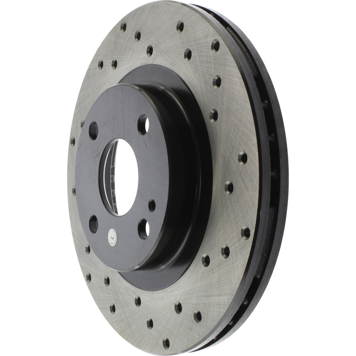 StopTech Sport Cross Drilled Brake Rotor; Front Left
