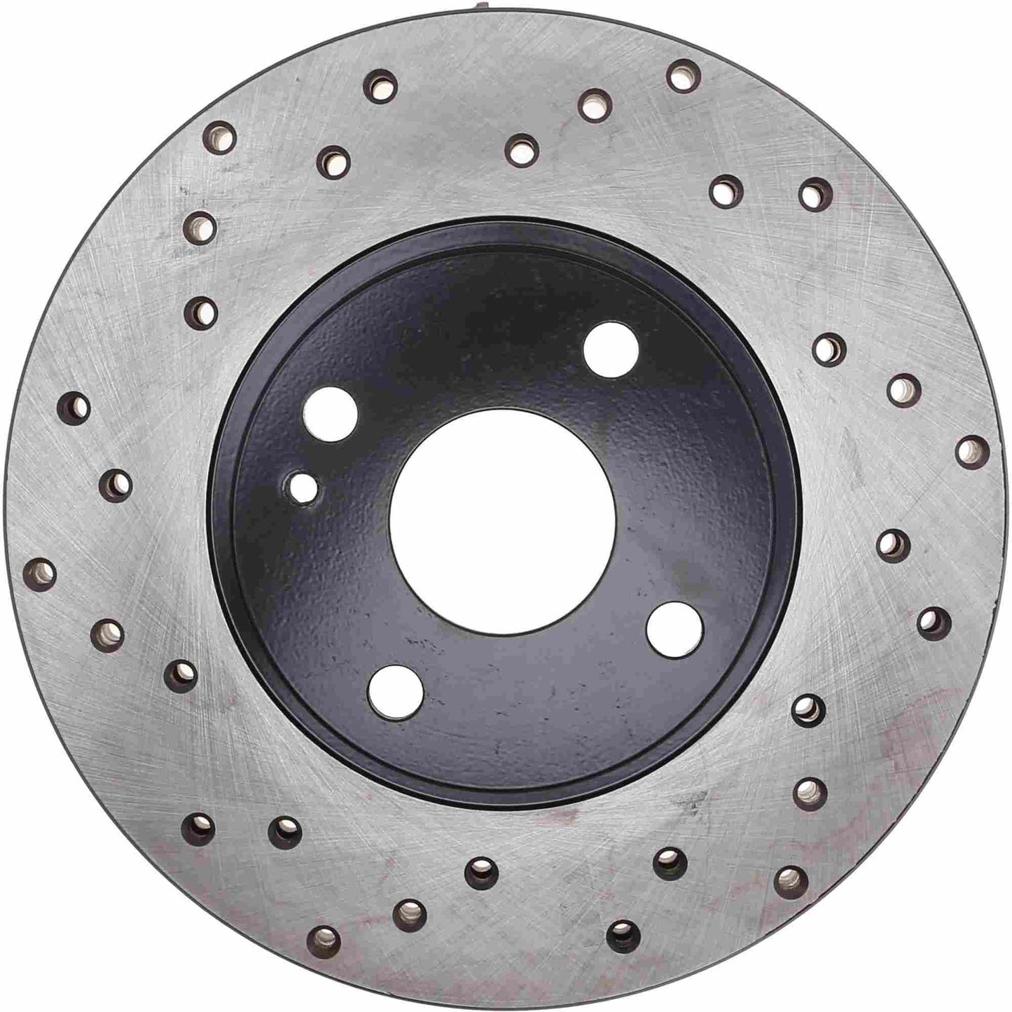 StopTech Sport Cross Drilled Brake Rotor; Front Right