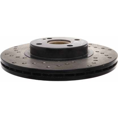 StopTech Sport Cryo Cross Drilled Brake Rotor; Front Left