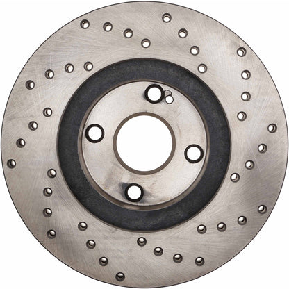 StopTech Sport Cryo Cross Drilled Brake Rotor; Front Left