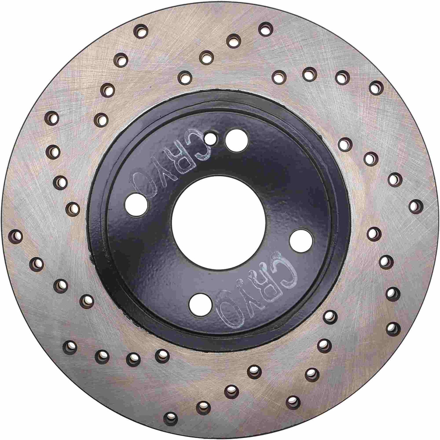 StopTech Sport Cryo Cross Drilled Brake Rotor; Front Left