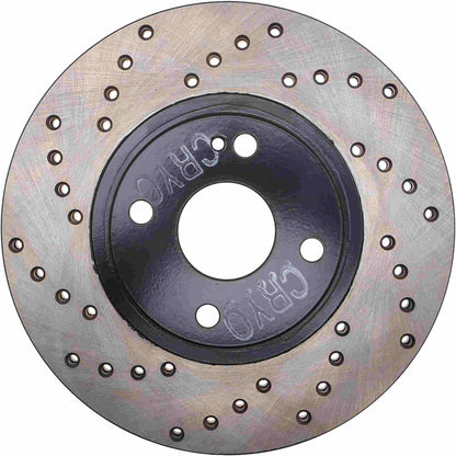 StopTech Sport Cryo Cross Drilled Brake Rotor; Front Left