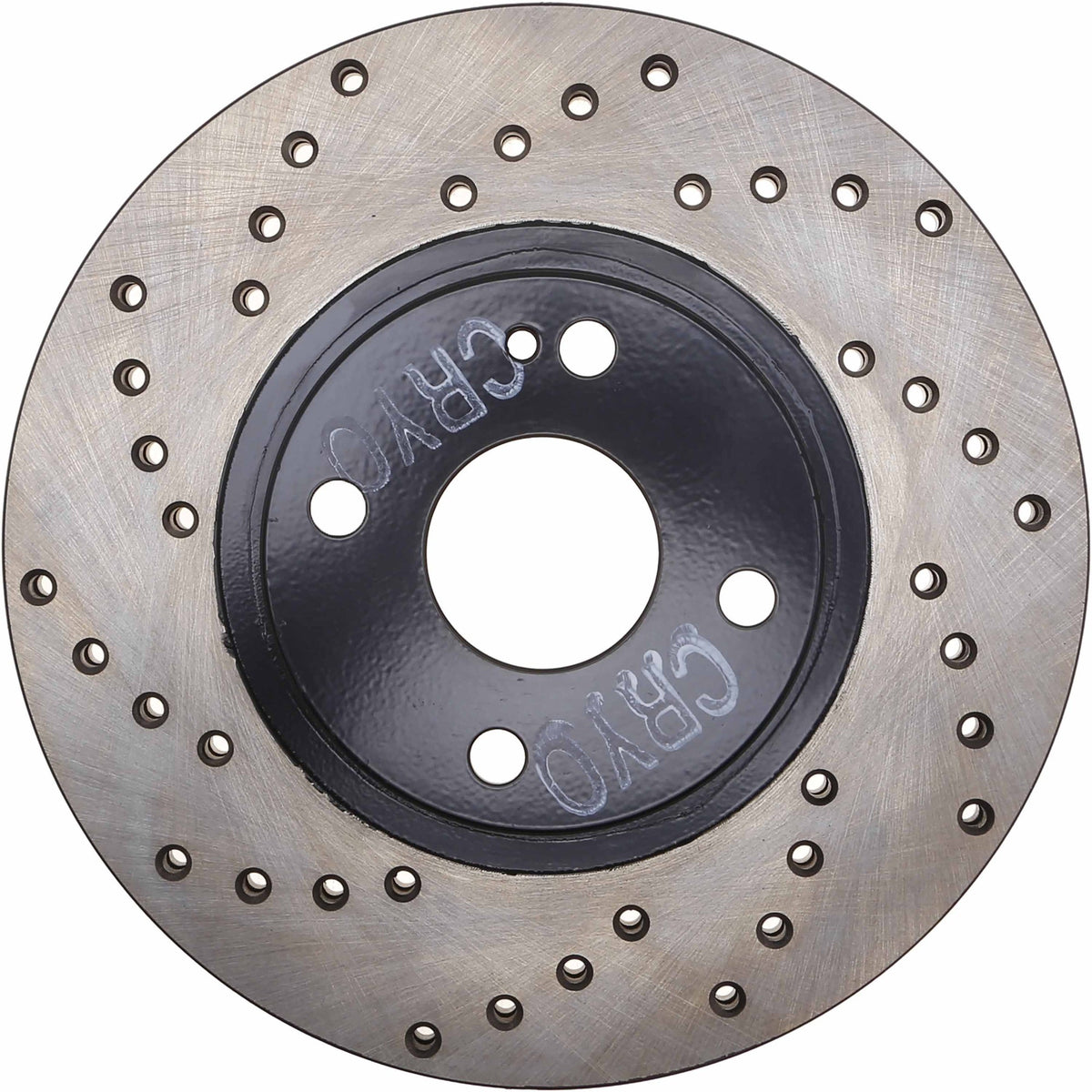 StopTech Sport Cryo Cross Drilled Brake Rotor; Front Left