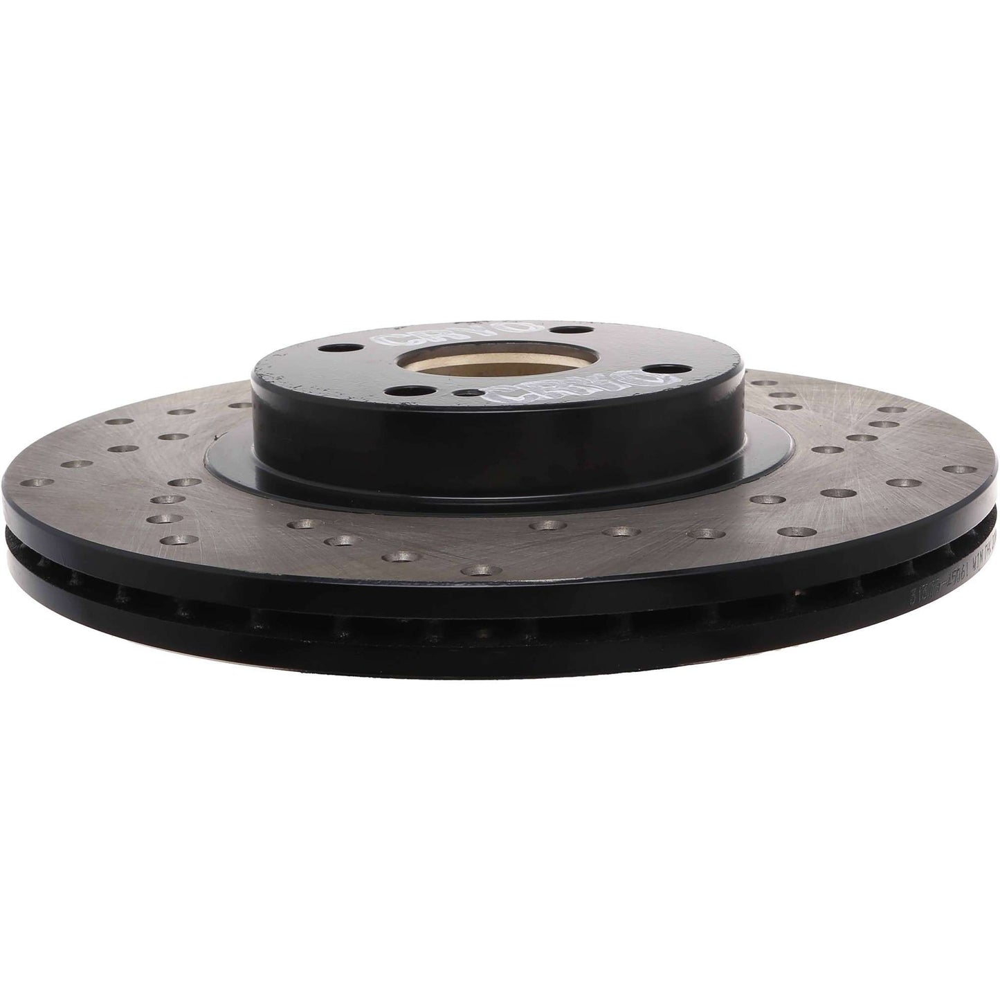 StopTech Sport Cryo Cross Drilled Brake Rotor; Front Right