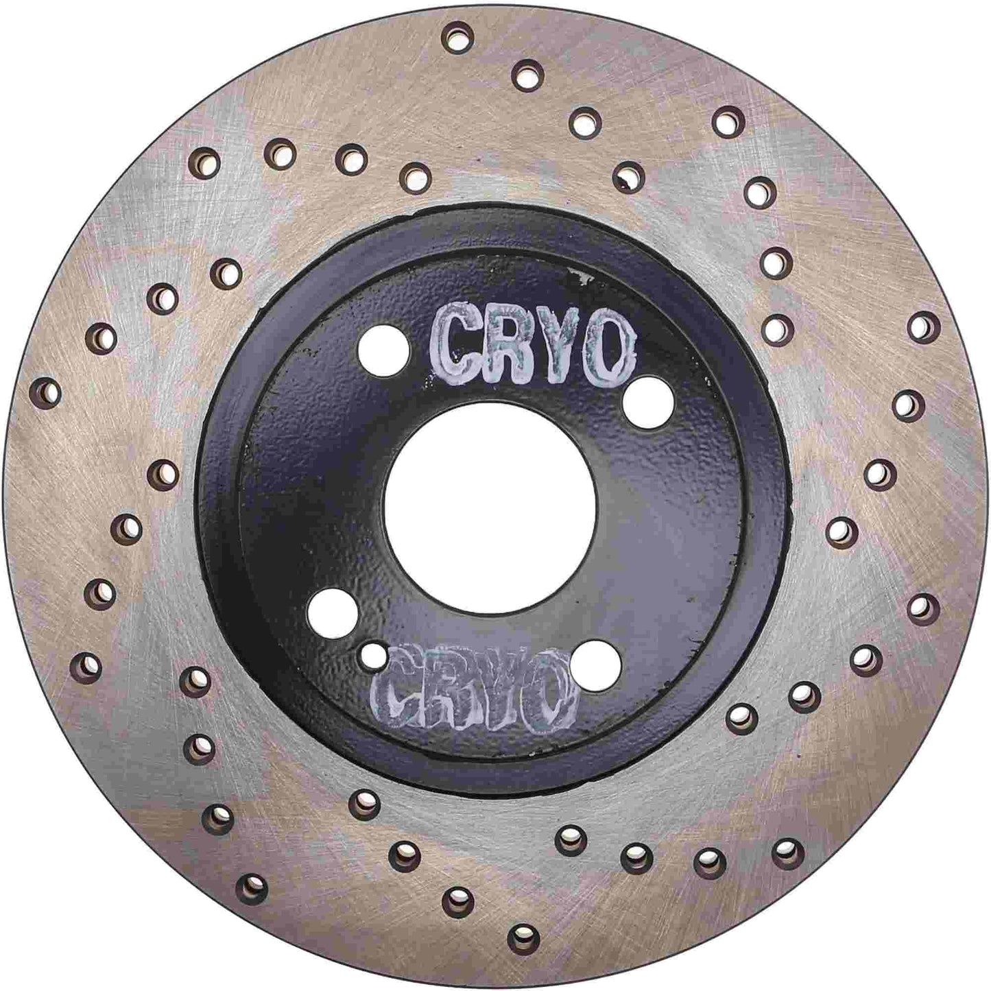 StopTech Sport Cryo Cross Drilled Brake Rotor; Front Right