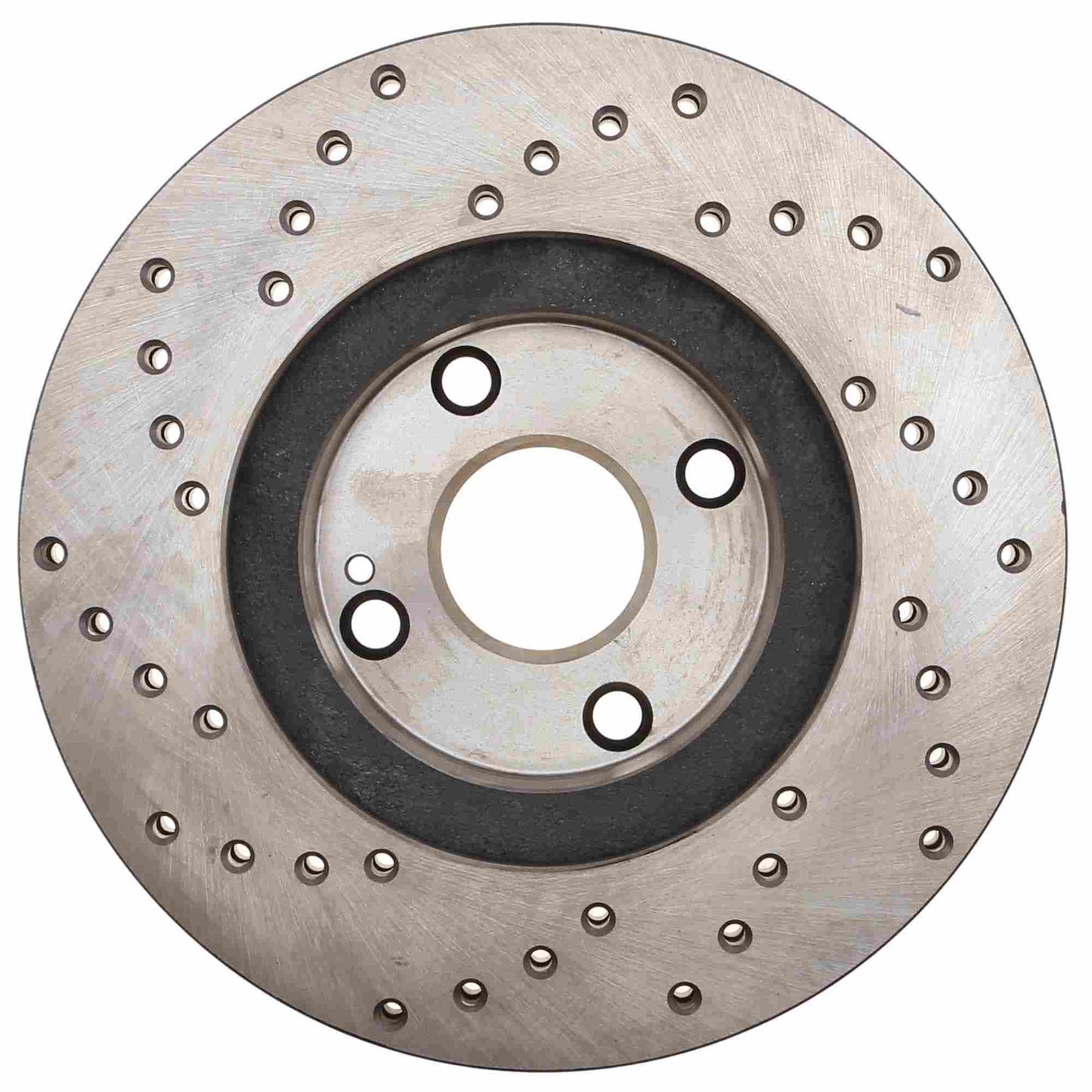StopTech Sport Cross Drilled Brake Rotor; Front Left
