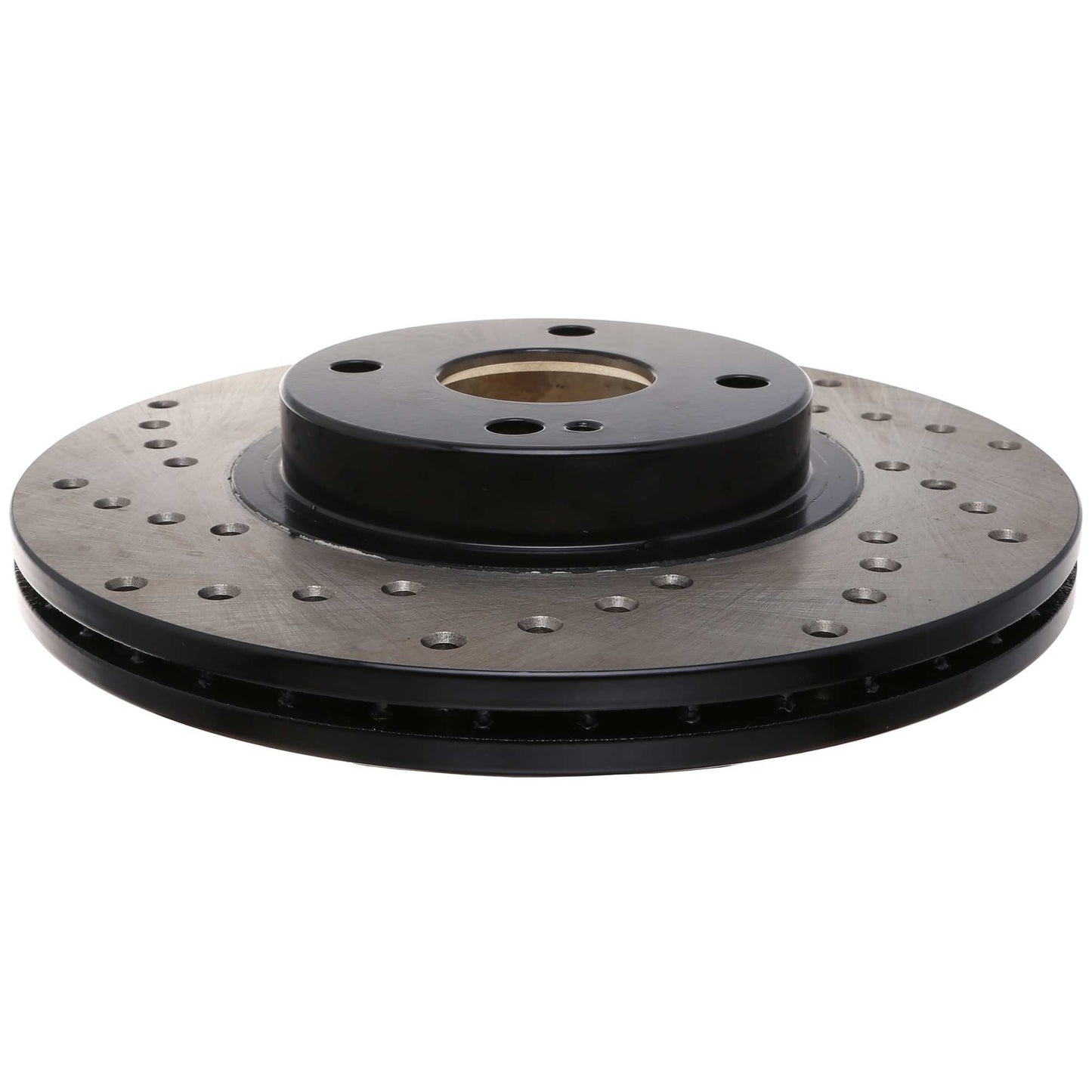 StopTech Sport Cross Drilled Brake Rotor; Front Right