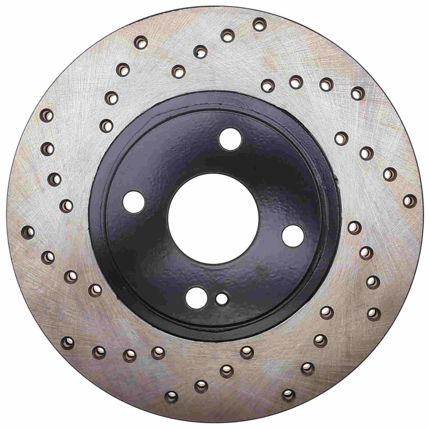 StopTech Sport Cross Drilled Brake Rotor; Front Right