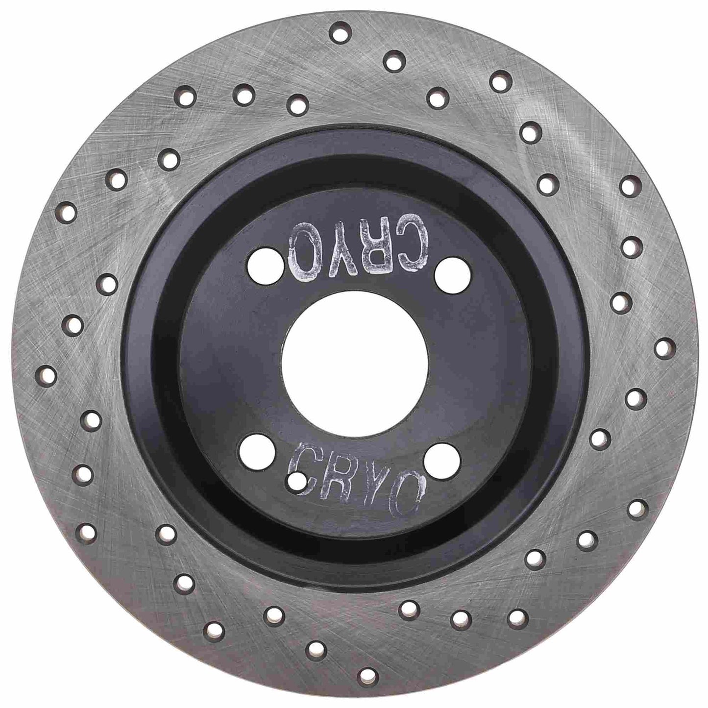 StopTech Sport Cryo Cross Drilled Brake Rotor; Rear Left