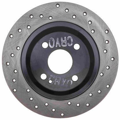 StopTech Sport Cryo Cross Drilled Brake Rotor; Rear Left
