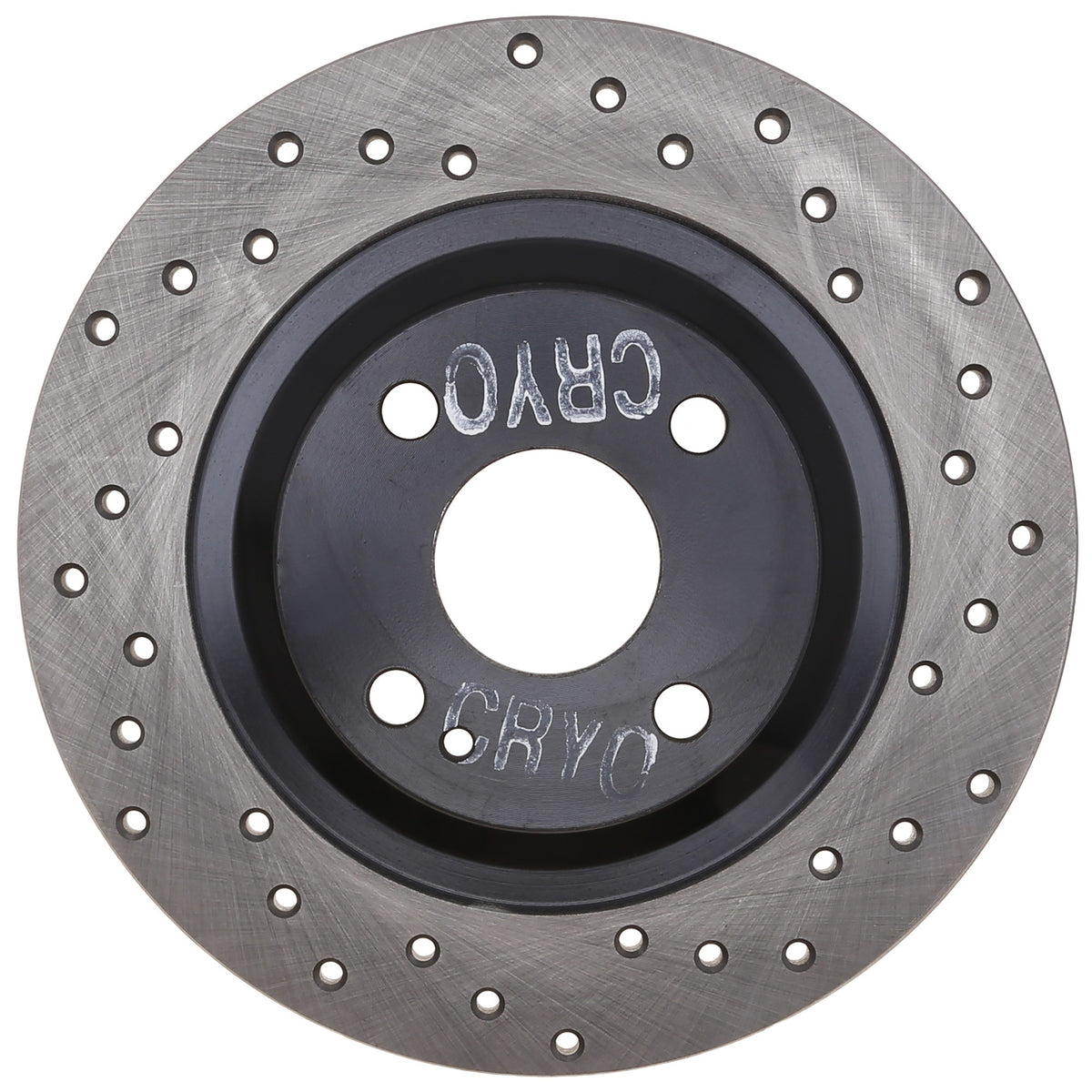 StopTech Sport Cryo Cross Drilled Brake Rotor; Rear Left