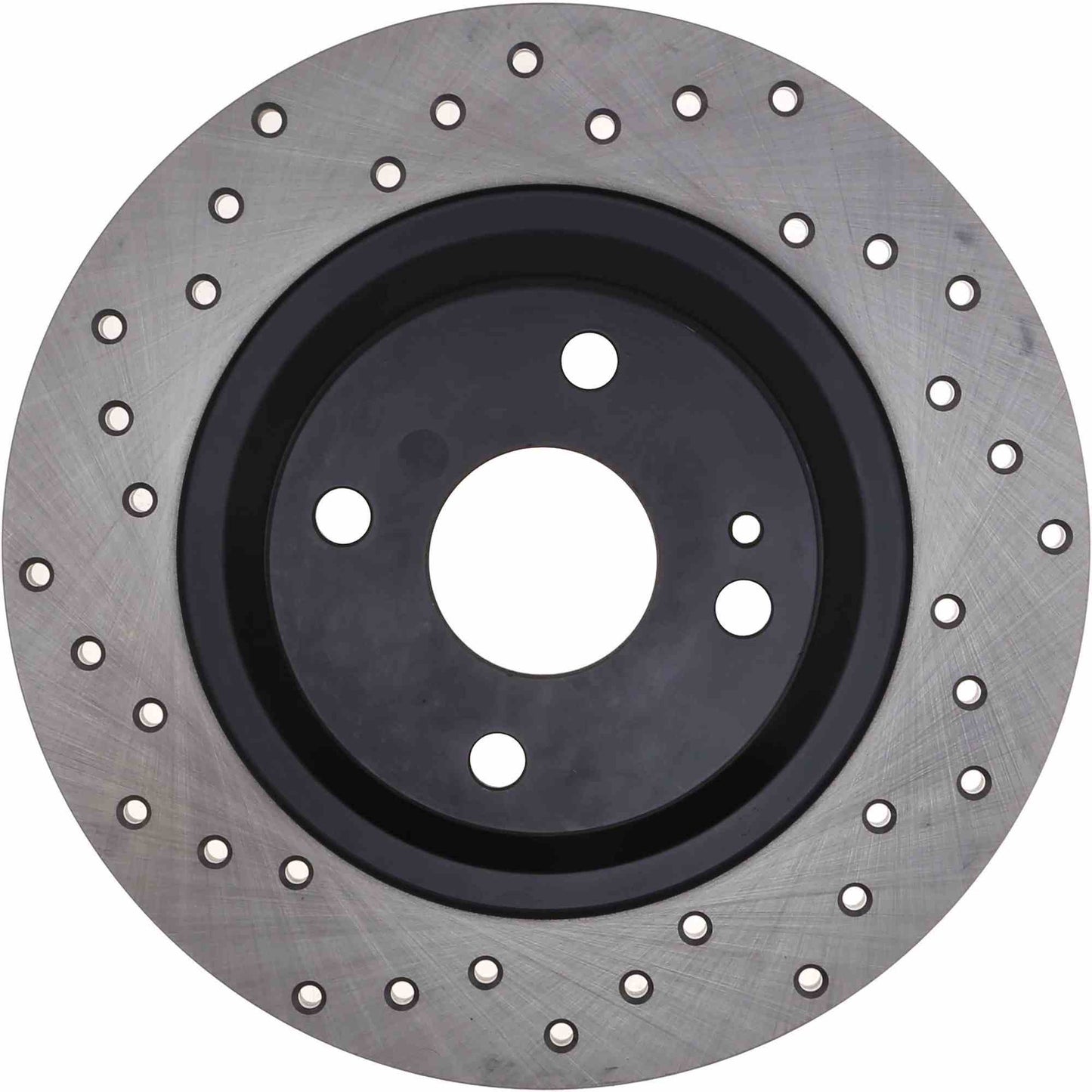 StopTech Sport Cross Drilled Brake Rotor; Rear Right