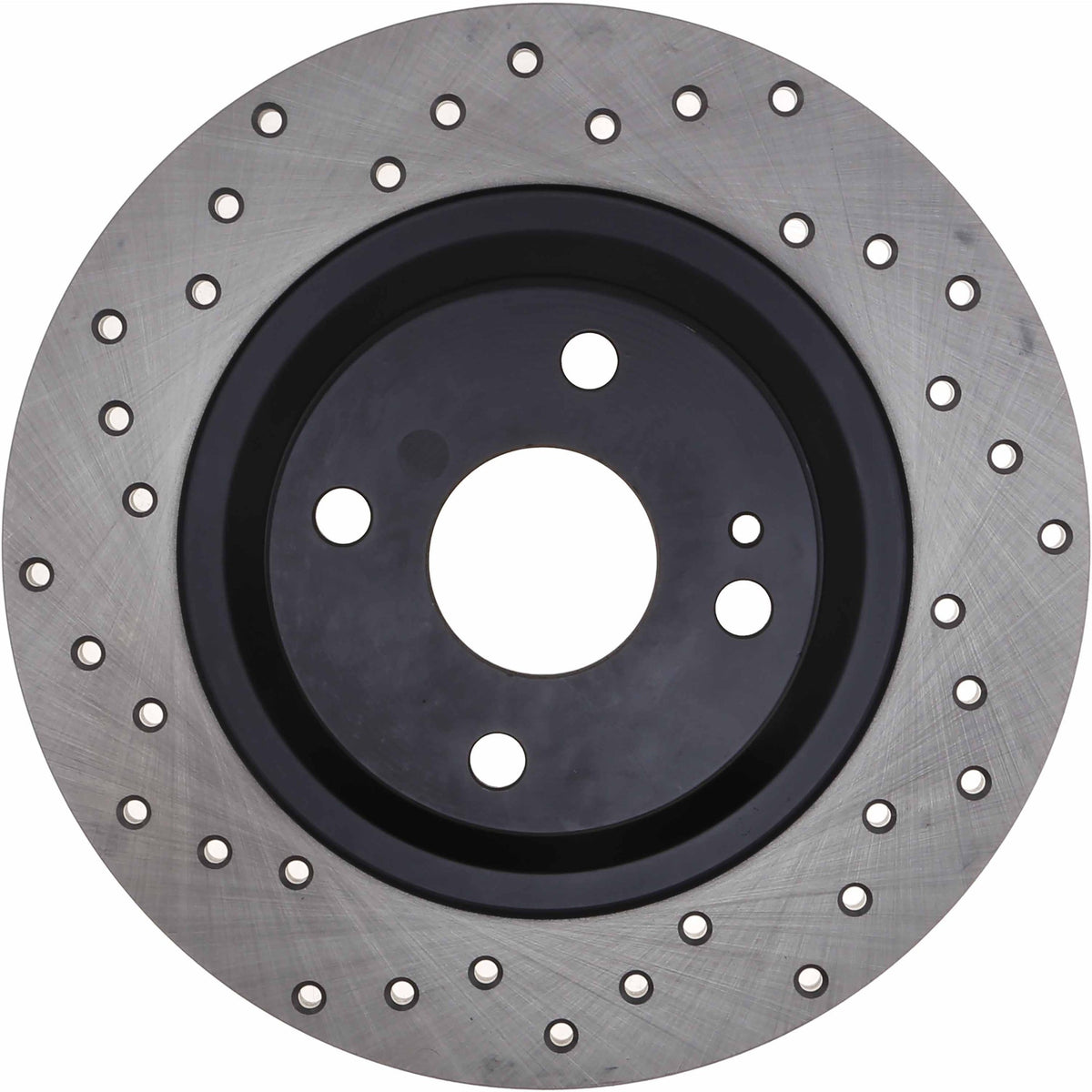 StopTech Sport Cross Drilled Brake Rotor; Rear Right