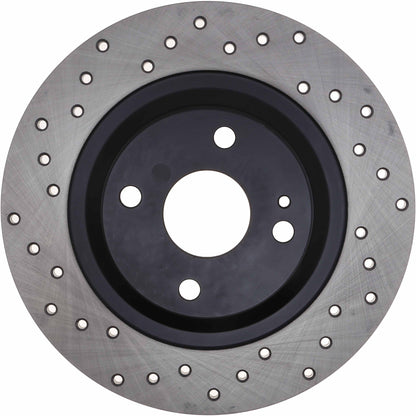 StopTech Sport Cross Drilled Brake Rotor; Rear Right