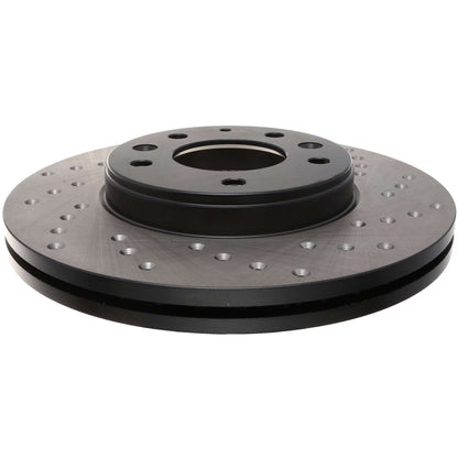 StopTech Sport Cryo Cross Drilled Brake Rotor; Front Left