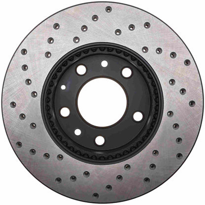 StopTech Sport Cryo Cross Drilled Brake Rotor; Front Left