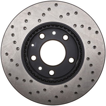 StopTech Sport Cryo Cross Drilled Brake Rotor; Front Left