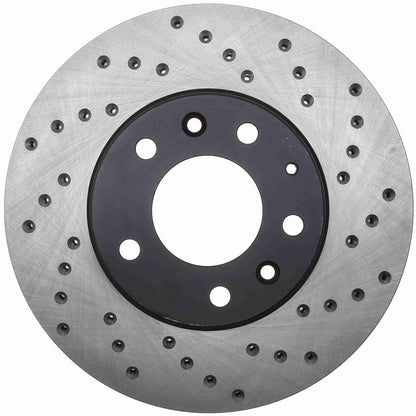StopTech Sport Cryo Cross Drilled Brake Rotor; Front Left