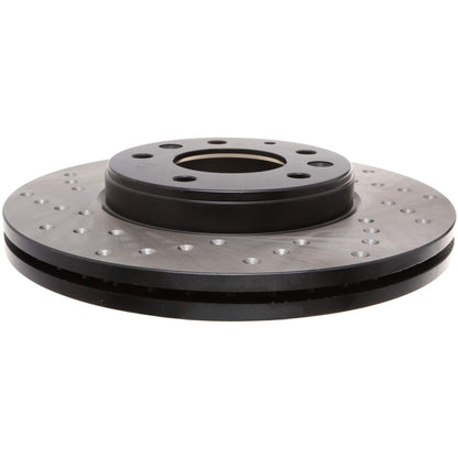 StopTech Sport Cryo Cross Drilled Brake Rotor; Front Right