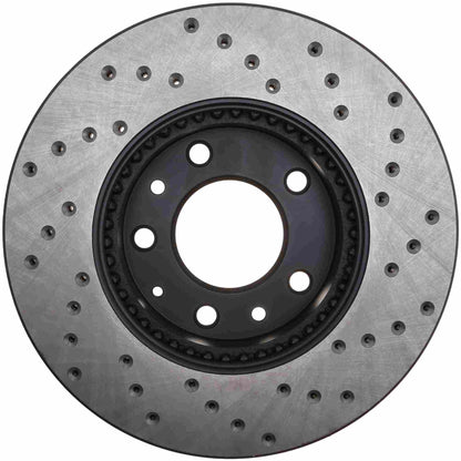 StopTech Sport Cryo Cross Drilled Brake Rotor; Front Right