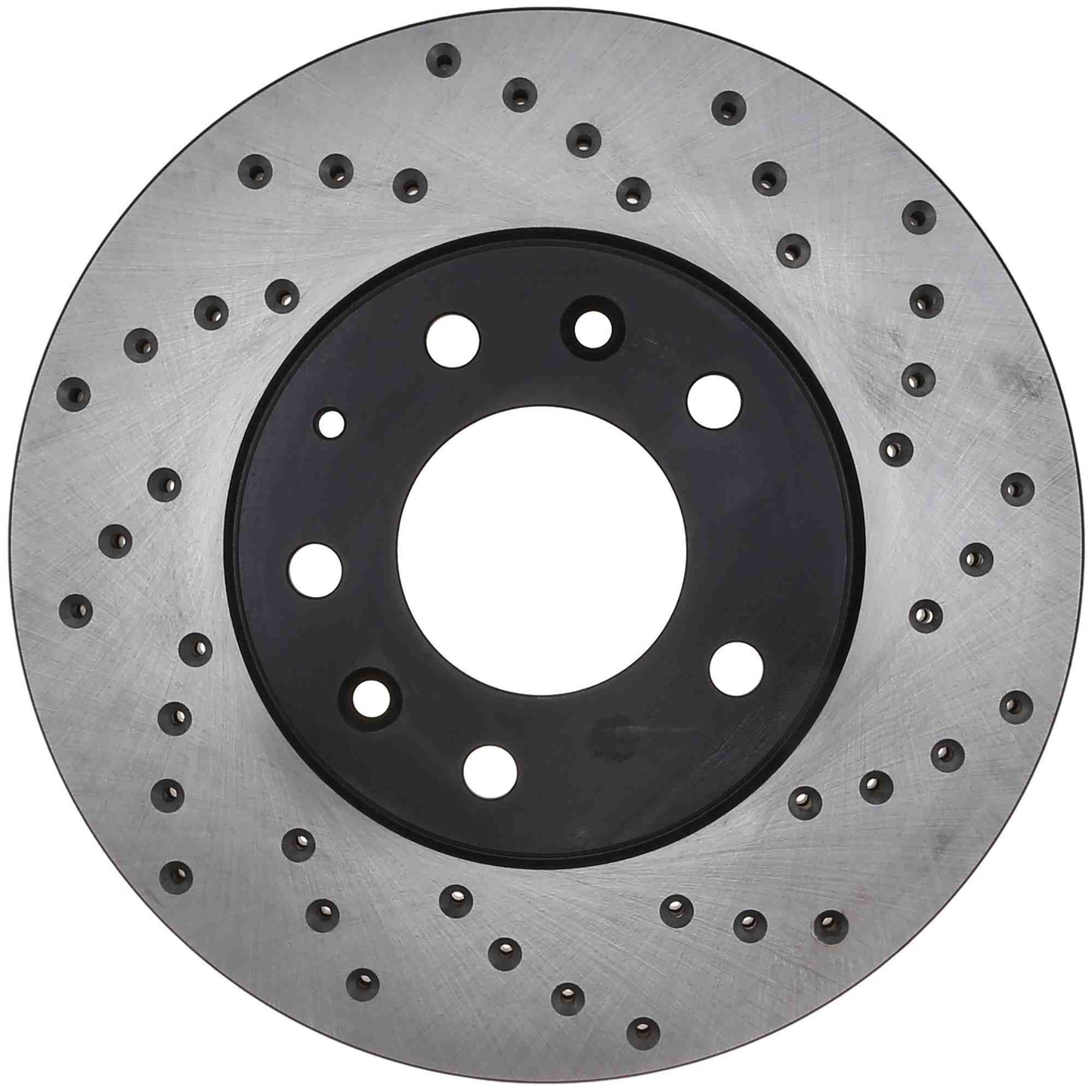 StopTech Sport Cross Drilled Brake Rotor; Front Left