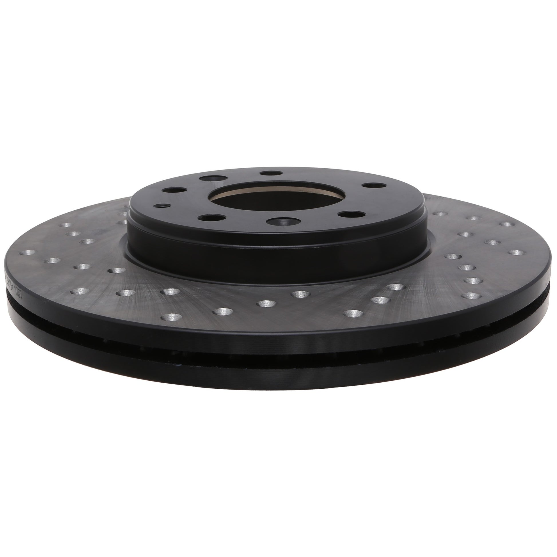 StopTech Sport Cross Drilled Brake Rotor; Front Right