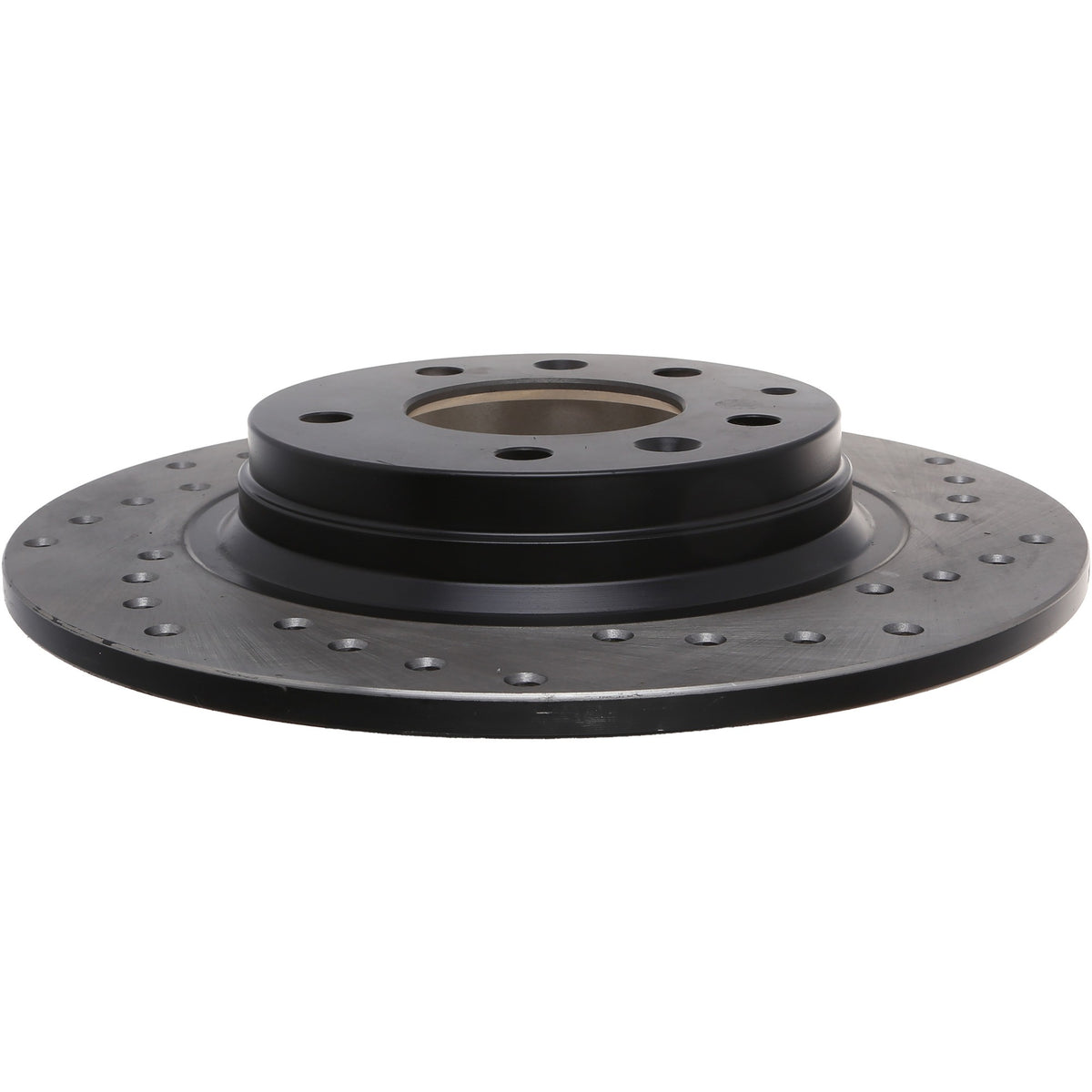 StopTech Sport Cross Drilled Brake Rotor; Rear Left