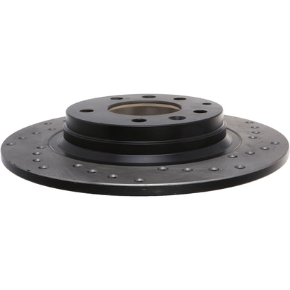 StopTech Sport Cross Drilled Brake Rotor; Rear Left