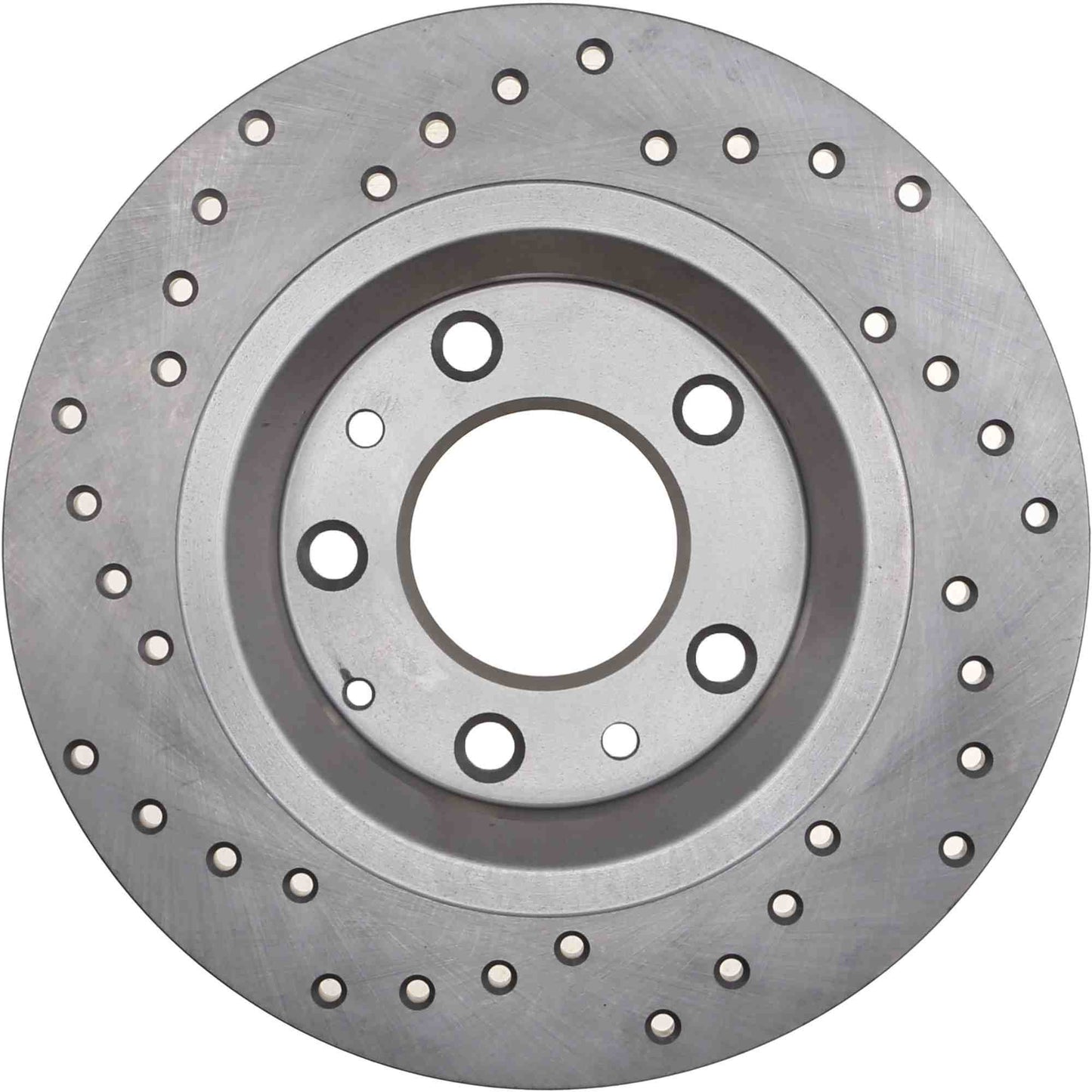 StopTech Sport Cross Drilled Brake Rotor; Rear Left