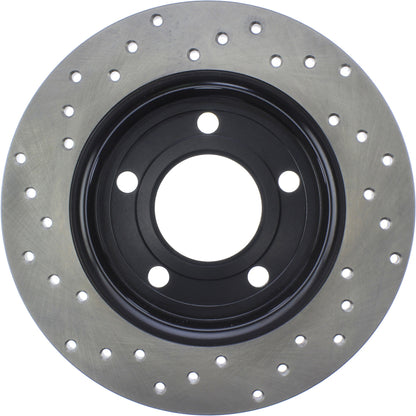 StopTech Sport Cryo Cross Drilled Brake Rotor; Rear Left