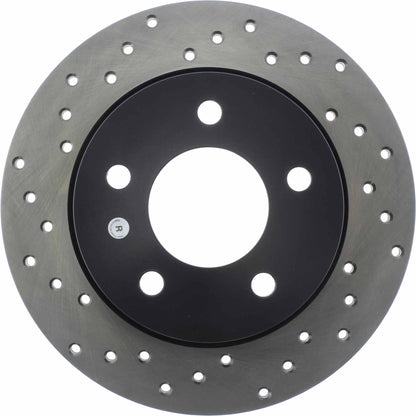 StopTech Sport Cryo Cross Drilled Brake Rotor; Rear Right