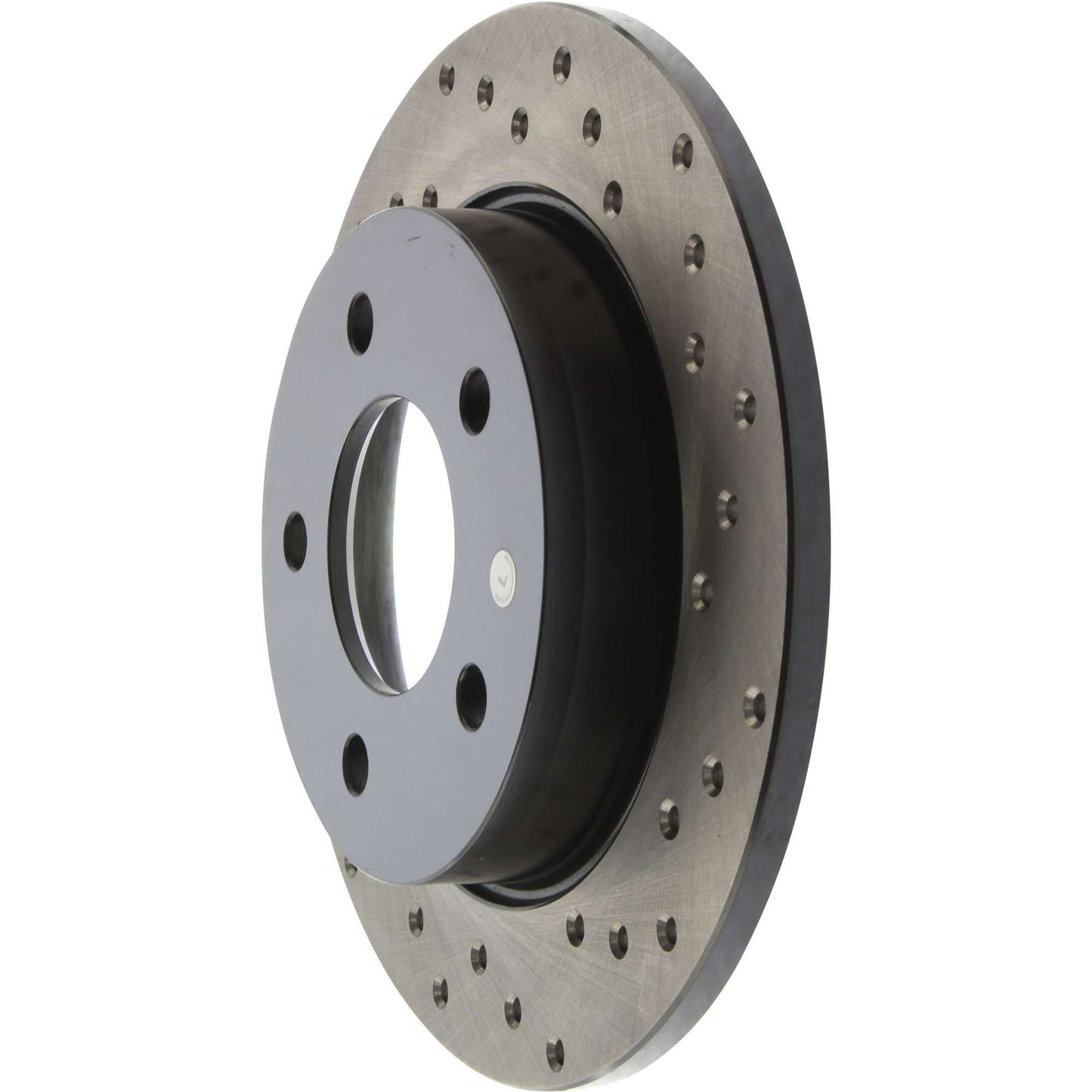 StopTech Sport Cross Drilled Brake Rotor; Rear Left