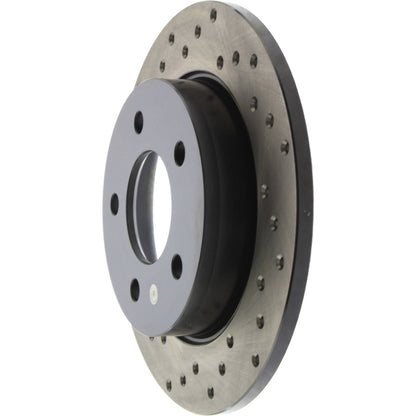 StopTech Sport Cross Drilled Brake Rotor; Rear Right