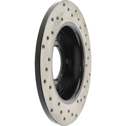 StopTech Sport Cross Drilled Brake Rotor; Rear Right