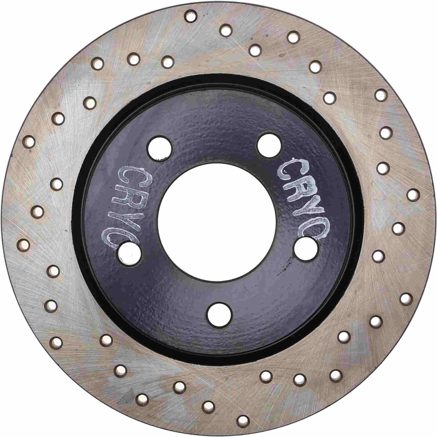 StopTech Sport Cryo Cross Drilled Brake Rotor; Rear Left