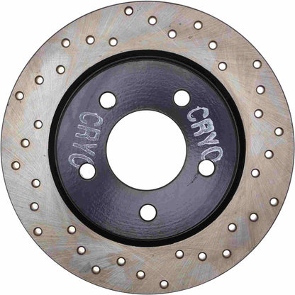 StopTech Sport Cryo Cross Drilled Brake Rotor; Rear Left