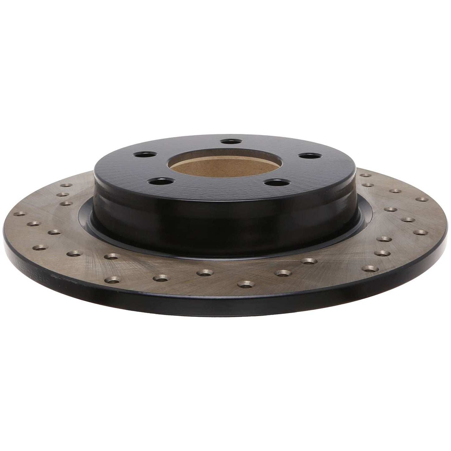 StopTech Sport Cross Drilled Brake Rotor; Rear Right