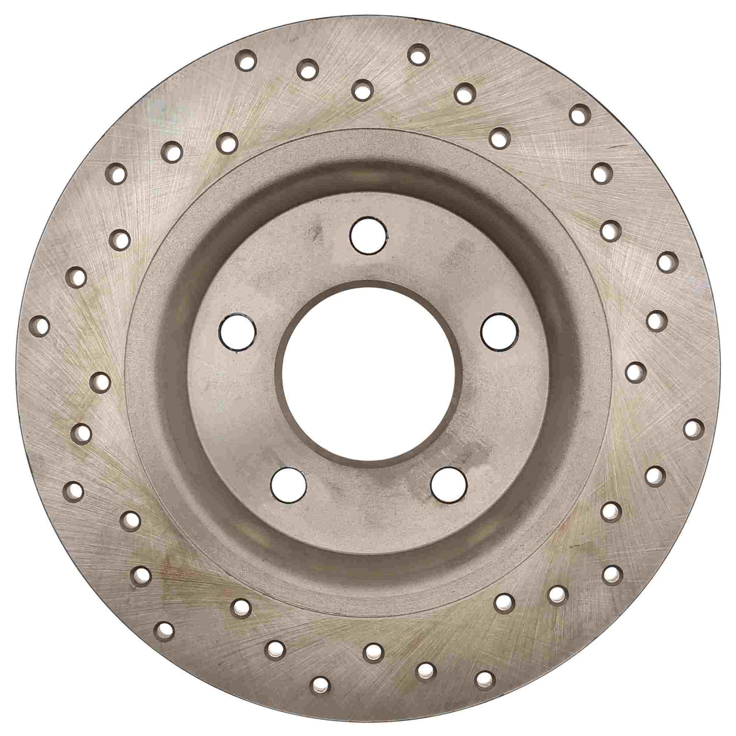 StopTech Sport Cross Drilled Brake Rotor; Rear Right