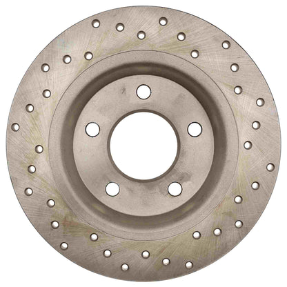 StopTech Sport Cross Drilled Brake Rotor; Rear Right