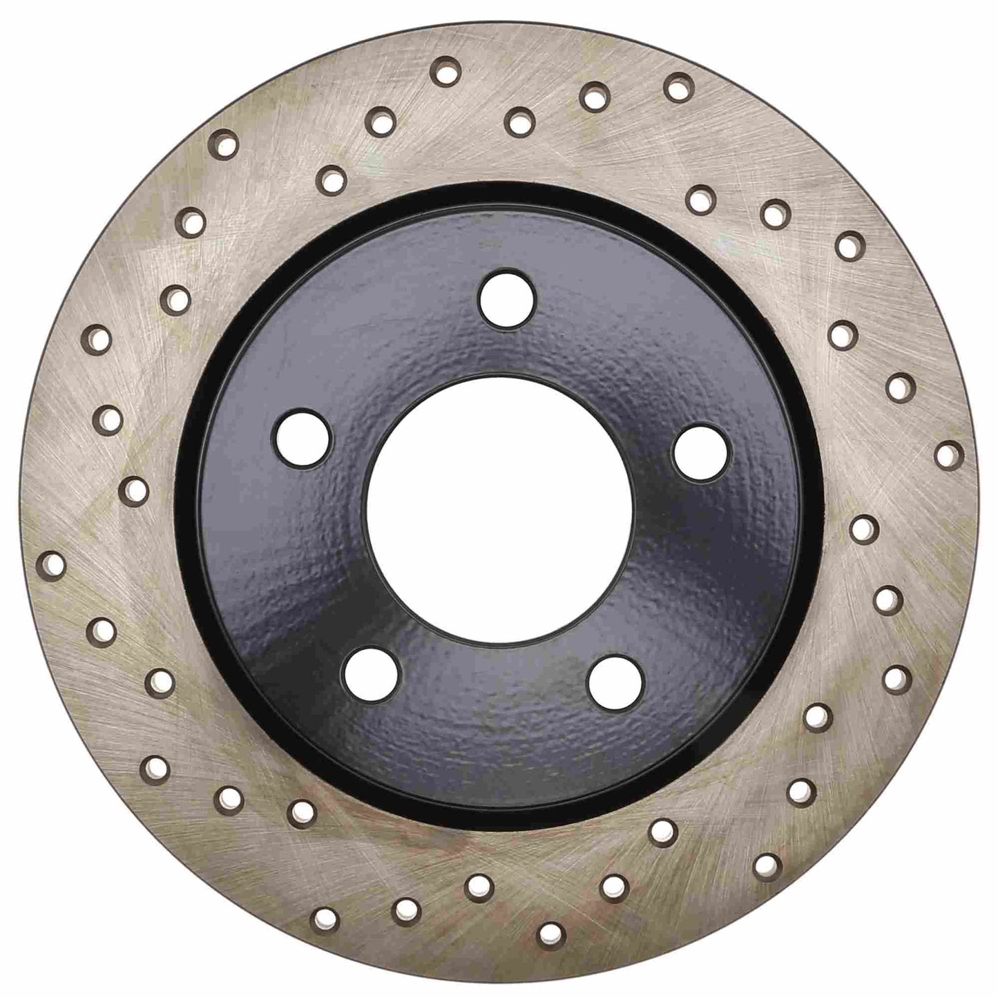 StopTech Sport Cross Drilled Brake Rotor; Rear Right