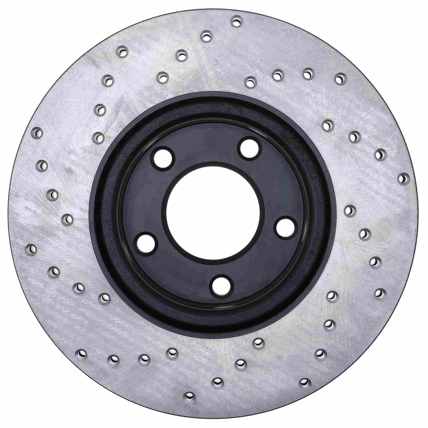 StopTech Sport Cross Drilled Brake Rotor; Front Left