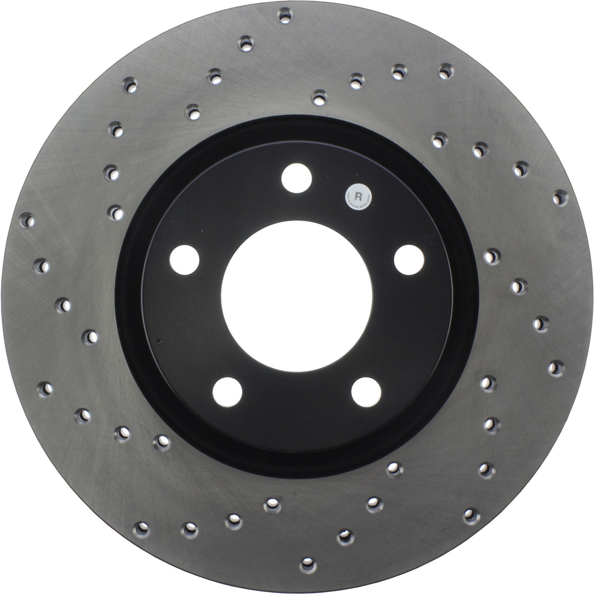 StopTech Sport Cross Drilled Brake Rotor; Front Right