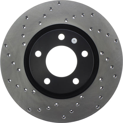 StopTech Sport Cross Drilled Brake Rotor; Front Right