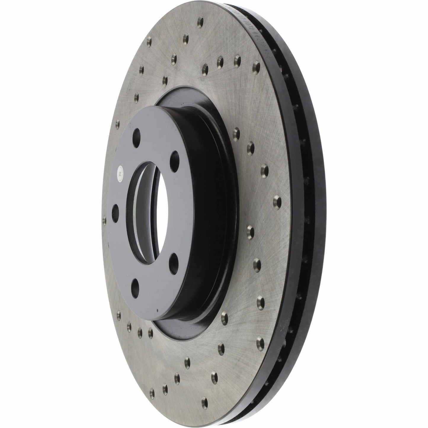 StopTech Sport Cross Drilled Brake Rotor; Front Right