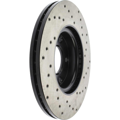 StopTech Sport Cross Drilled Brake Rotor; Front Right