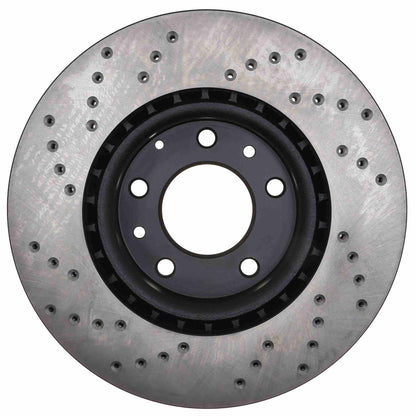 StopTech Sport Cross Drilled Brake Rotor; Front Left