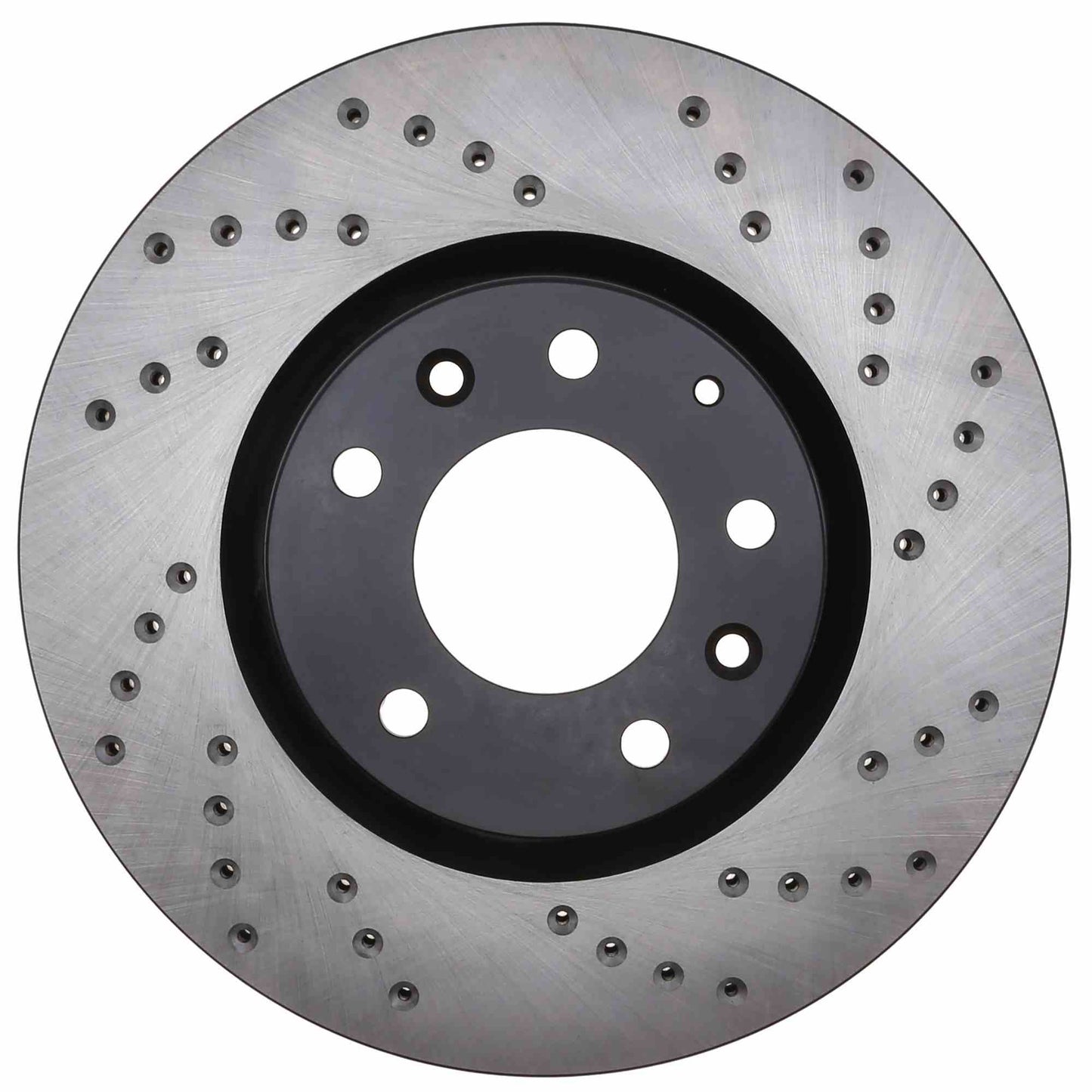 StopTech Sport Cross Drilled Brake Rotor; Front Left