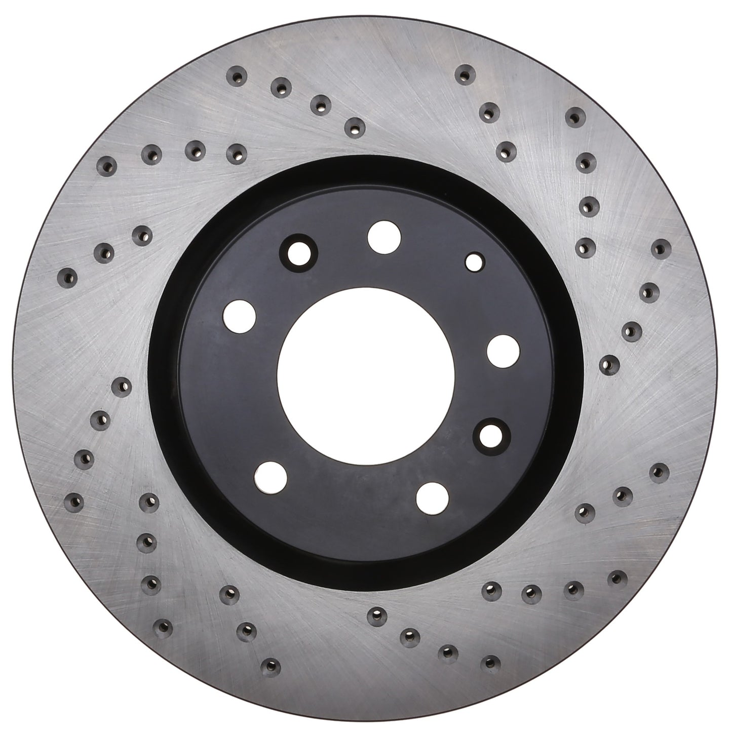 StopTech Sport Cross Drilled Brake Rotor; Front Left