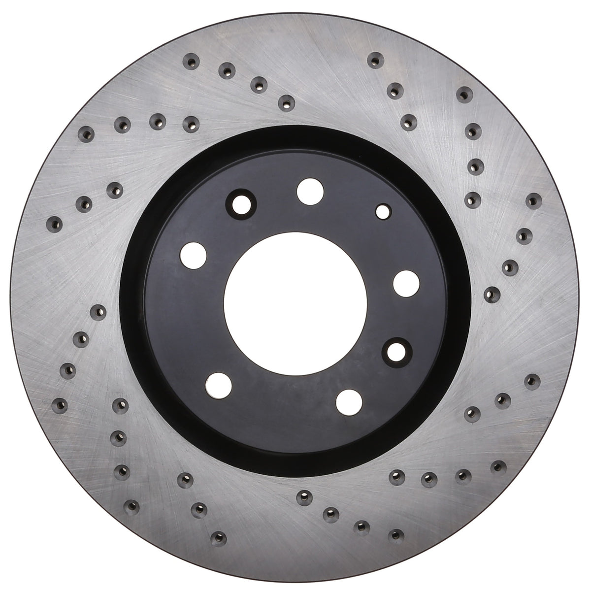 StopTech Sport Cross Drilled Brake Rotor; Front Left